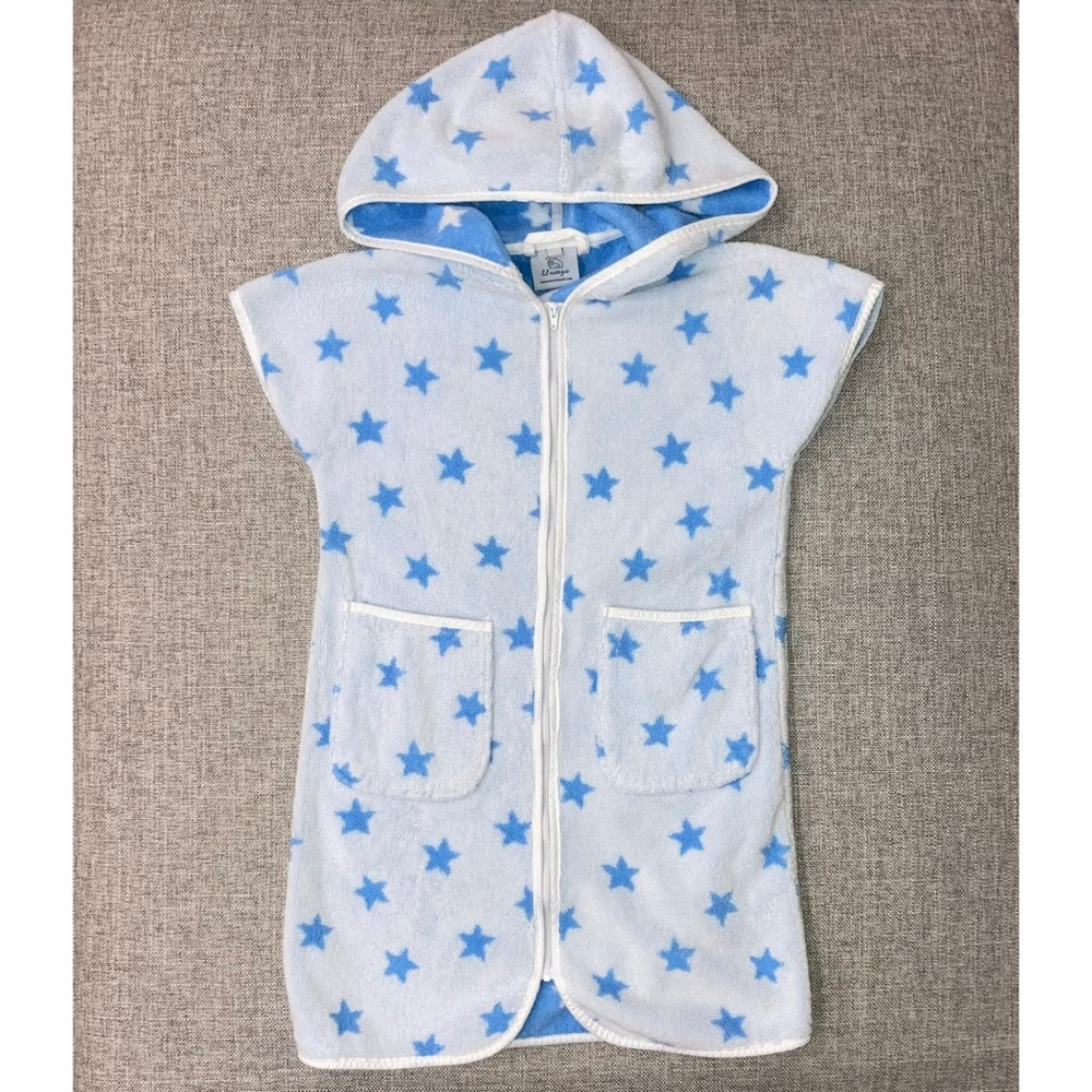Lil Weezie size 9/10 zip towel cover up EUC